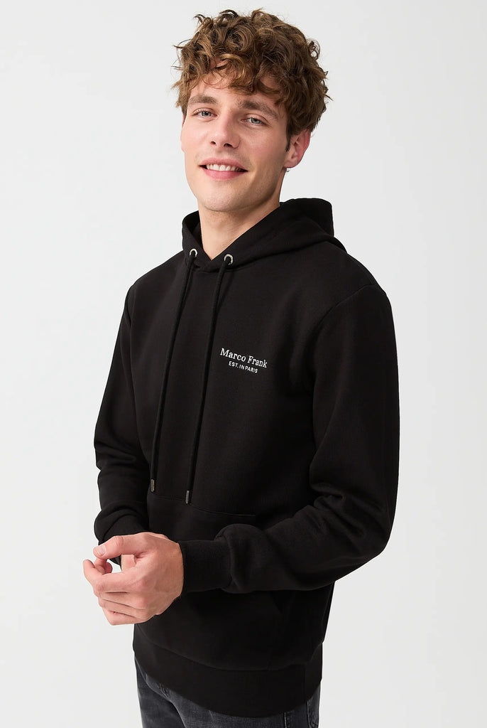 Savoy: Sweat Capuche Avec Logo Brodé - Marco Frank