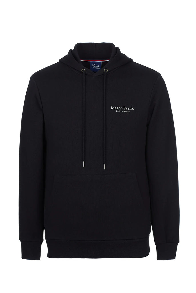 Savoy: Sweat Capuche Avec Logo Brodé - Marco Frank