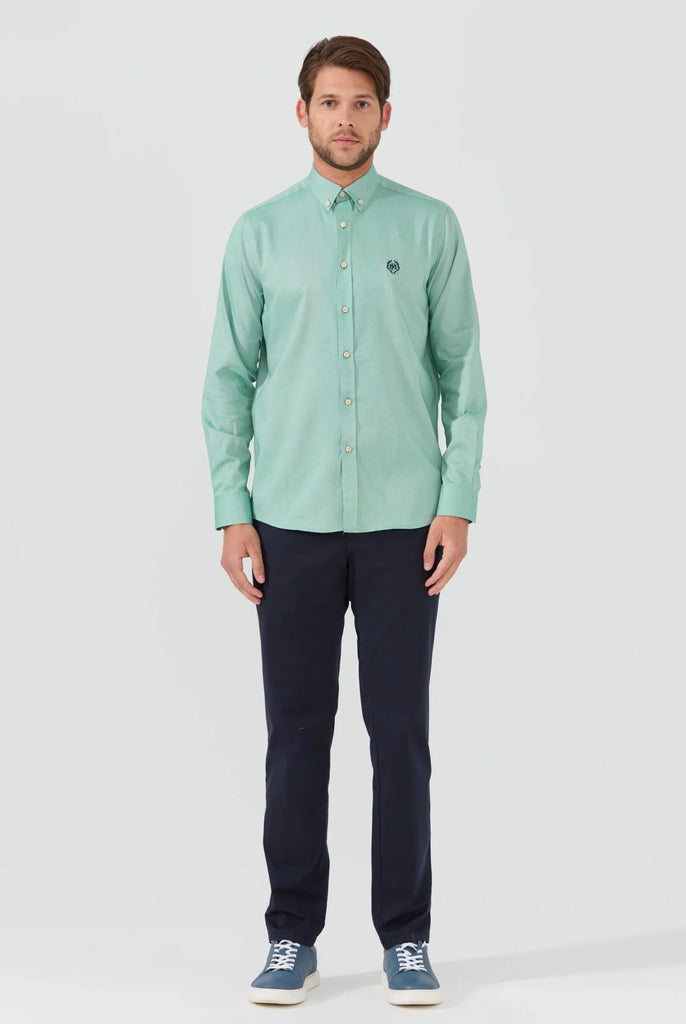 Marco Frank - Cyril: Chemise Oxford Coupe Classique - Green
