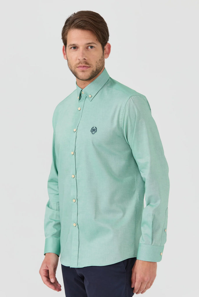 Marco Frank - Cyril: Chemise Oxford Coupe Classique - Green