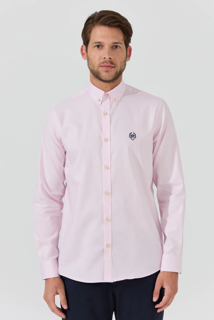 Marco Frank - Cyril: Chemise Oxford Coupe Classique - Soft Pink