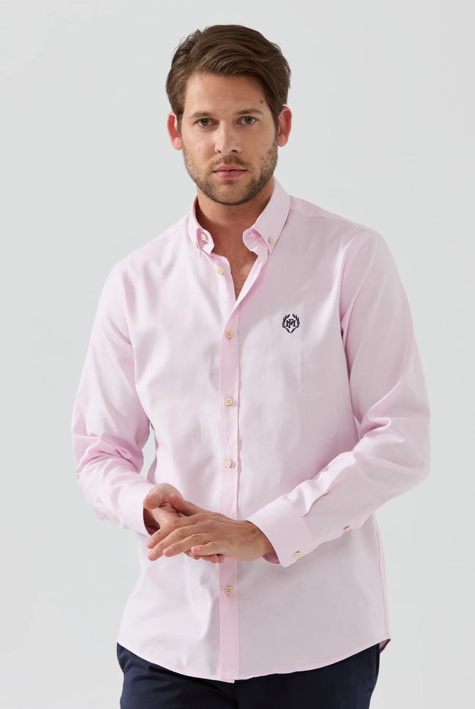 Marco Frank - Cyril: Chemise Oxford Coupe Classique - Soft Pink