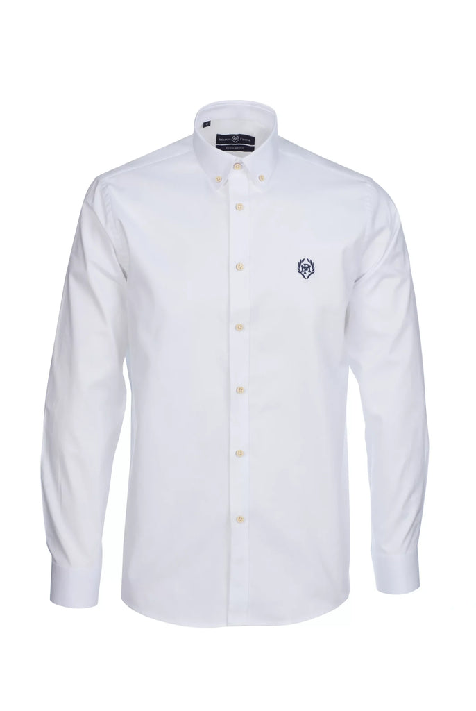 Marco Frank - Cyril: Chemise Oxford Coupe Classique - Blanc