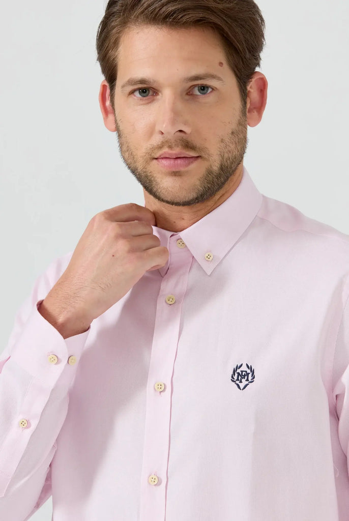 Marco Frank - Cyril: Chemise Oxford Coupe Classique - Soft Pink