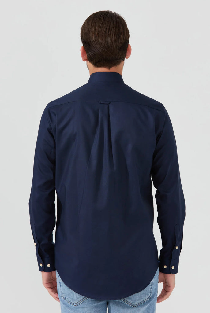 Marco Frank - Cyril: Chemise Oxford Coupe Classique - Bleu Marine