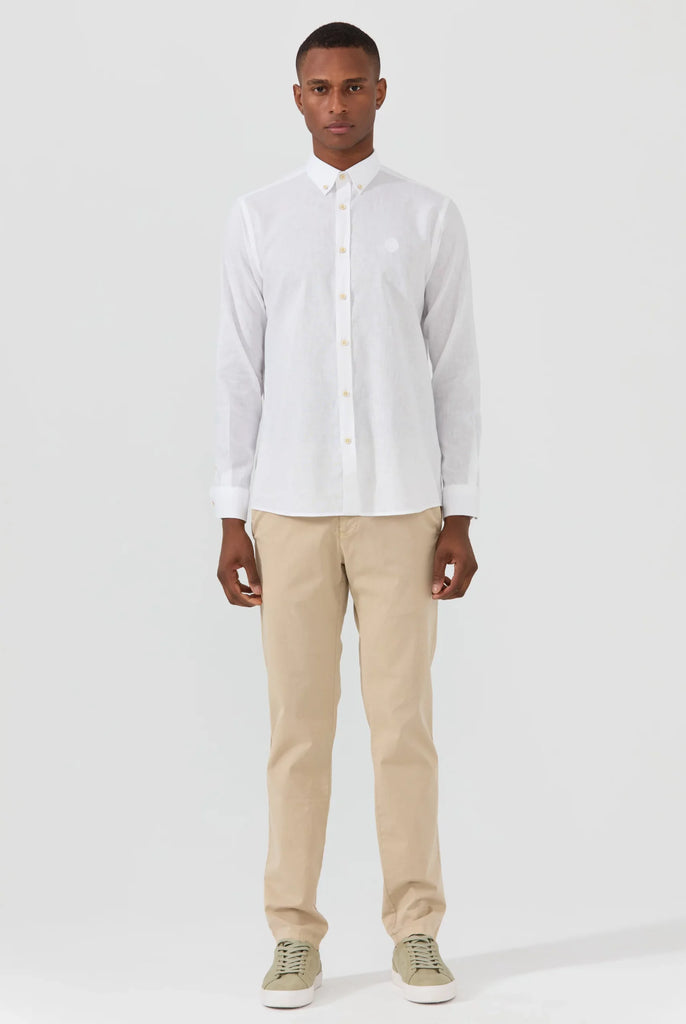 Stéphane: Chemise En Lin Classique à Manches Longues - Marco Frank