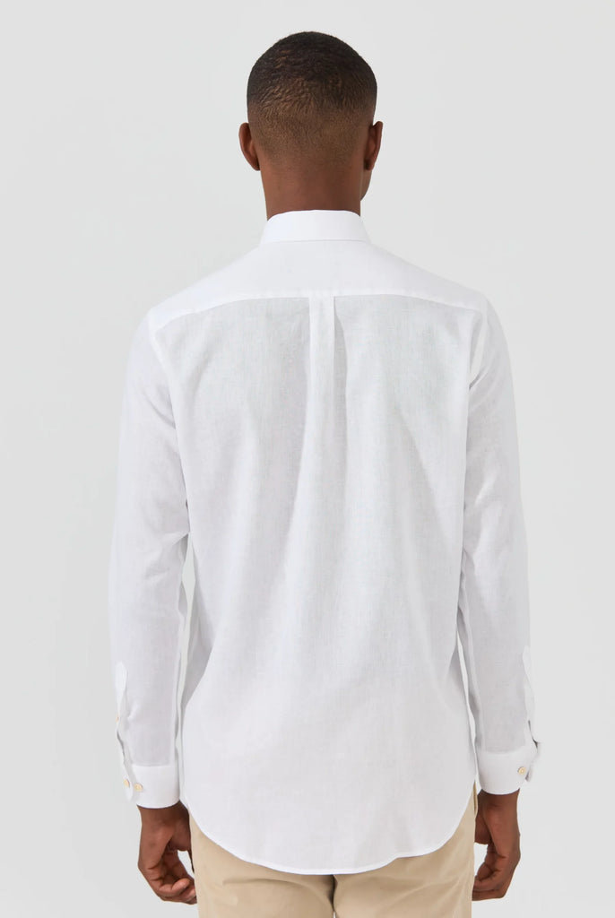 Stéphane: Chemise En Lin Classique à Manches Longues - Marco Frank