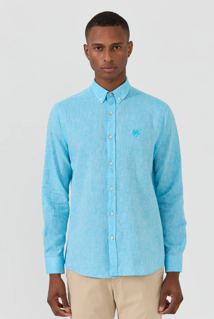 Stéphane: Chemise En Lin Classique à Manches Longues - Marco Frank