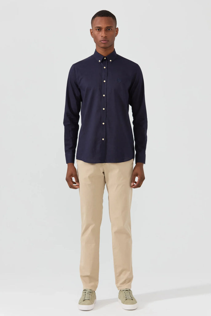 Stéphane: Chemise En Lin Classique à Manches Longues - Marco Frank