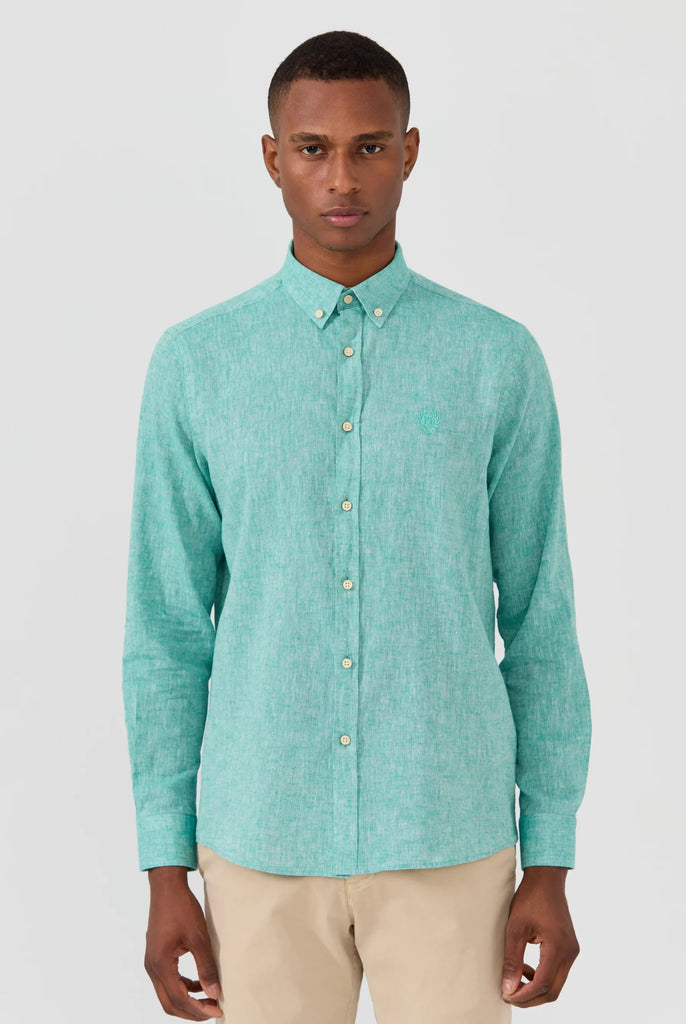 Stéphane: Chemise En Lin Classique à Manches Longues - Marco Frank