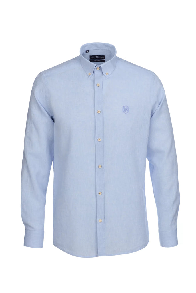 Stéphane: Chemise En Lin Classique à Manches Longues - Marco Frank