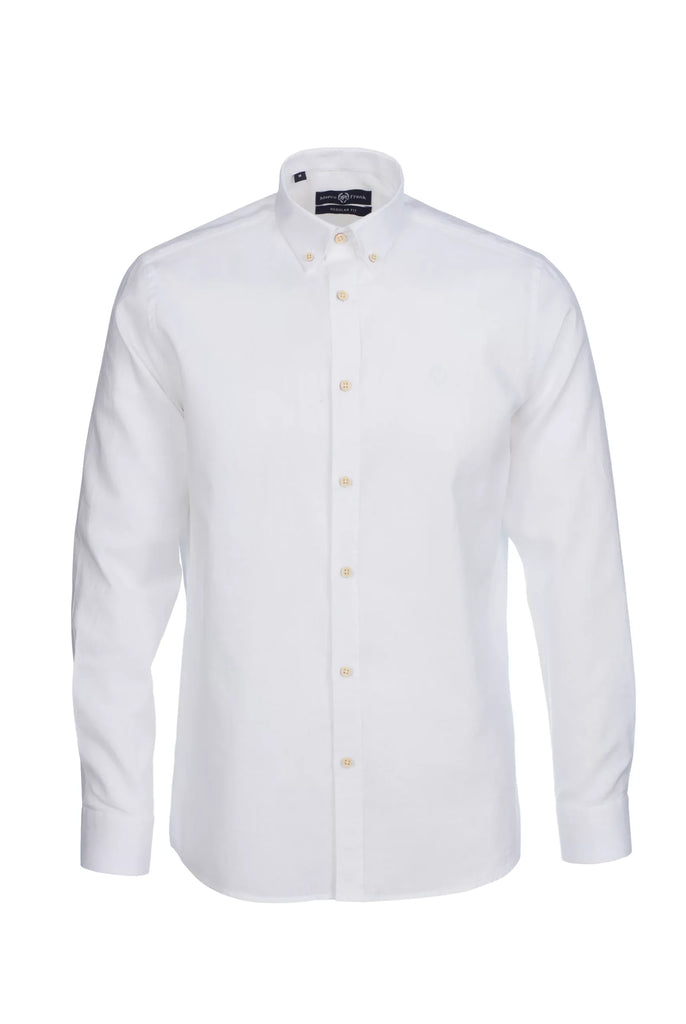 Stéphane: Chemise En Lin Classique à Manches Longues - Marco Frank