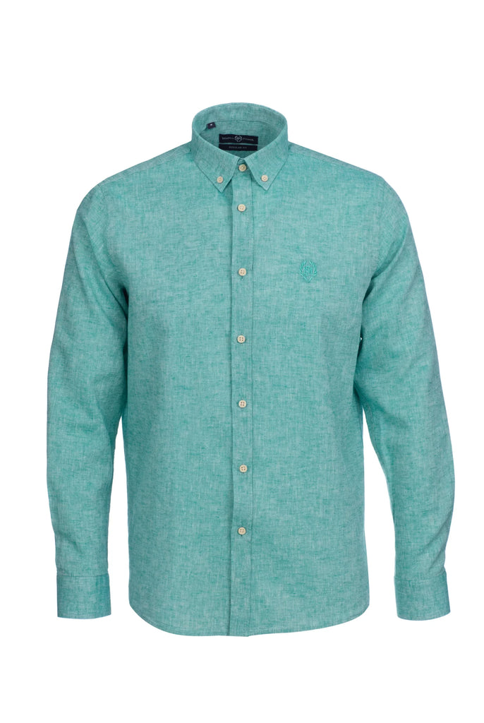 Stéphane: Chemise En Lin Classique à Manches Longues - Marco Frank