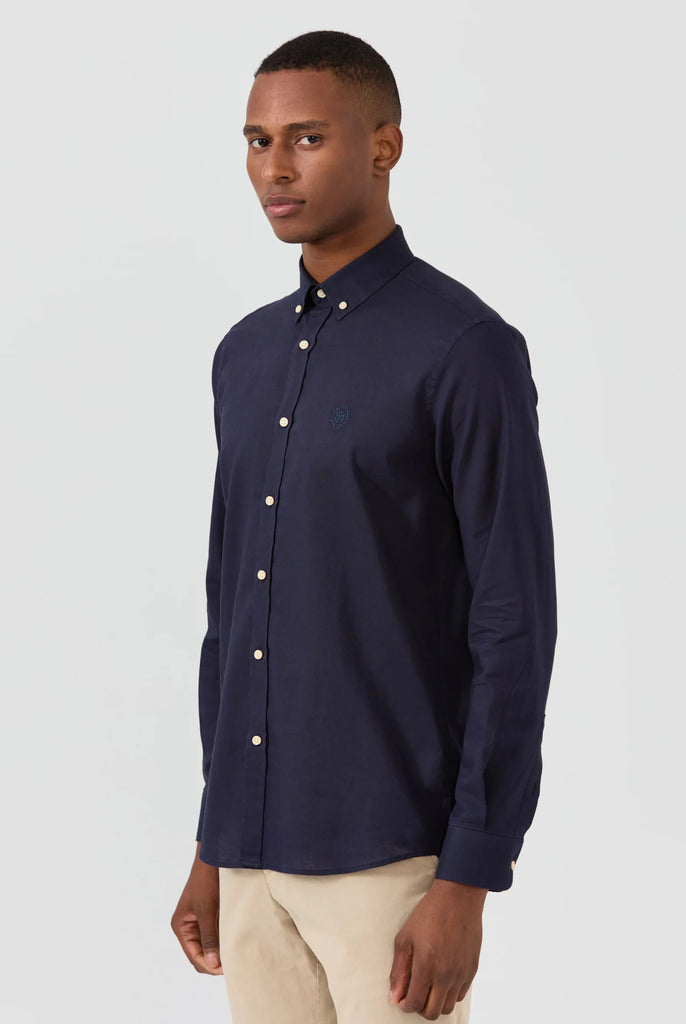 Stéphane: Chemise En Lin Classique à Manches Longues - Marco Frank