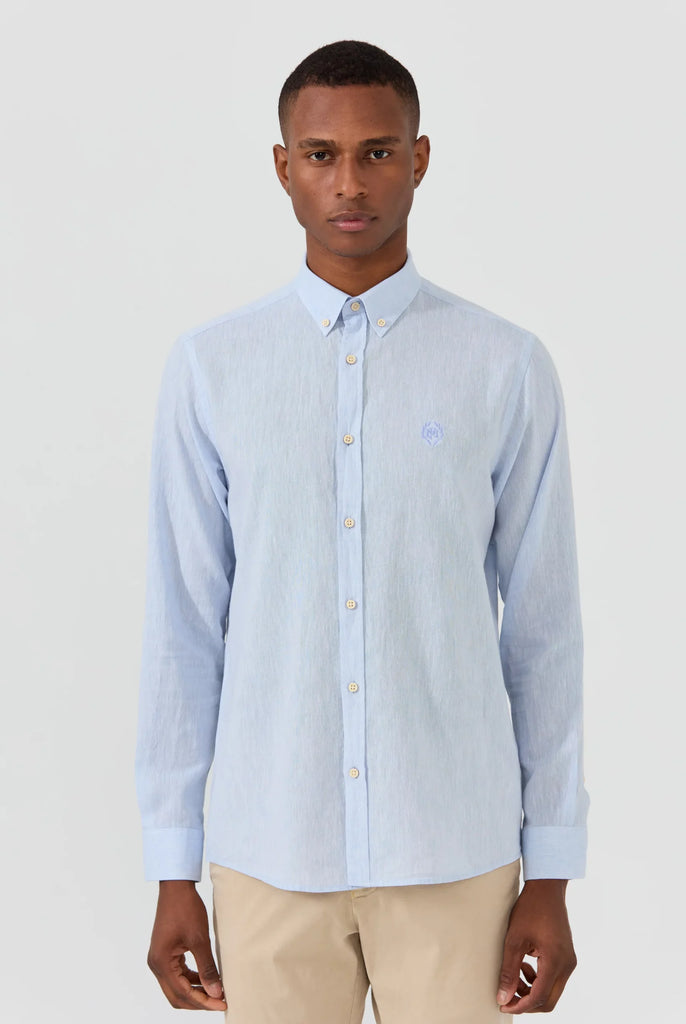 Stéphane: Chemise En Lin Classique à Manches Longues - Marco Frank