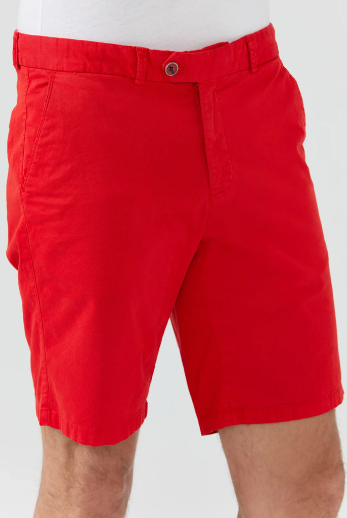 Marco Frank - Barnett: Short Chino Coupe Classique - Rouge