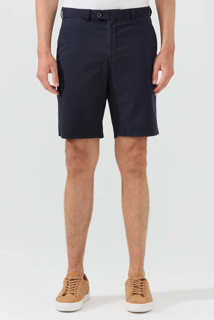 Marco Frank - Barnett: Short Chino Coupe Classique - Bleu Marine