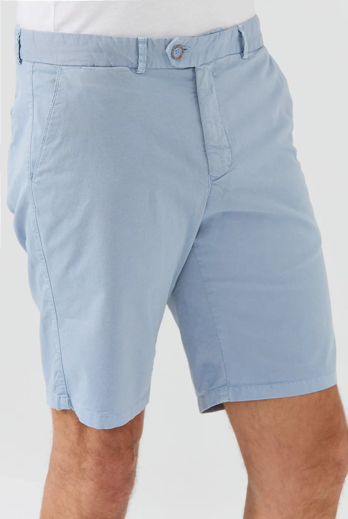 Marco Frank - Barnett: Short Chino Coupe Classique -  Ice Blue