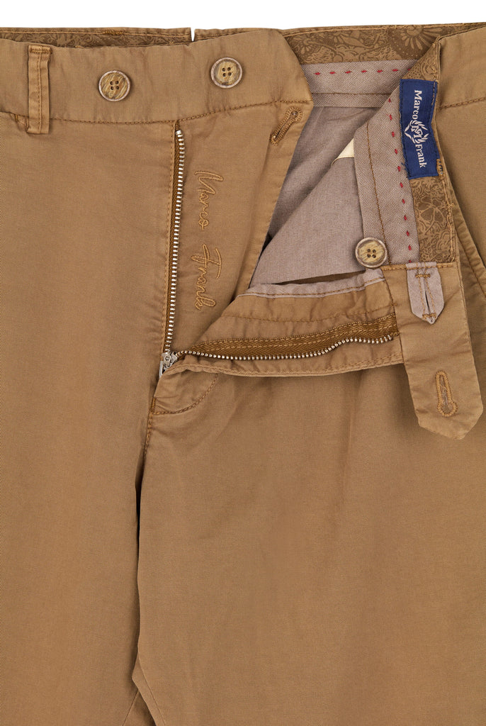 Marco Frank - Barnett: Short Chino Coupe Classique - Brown