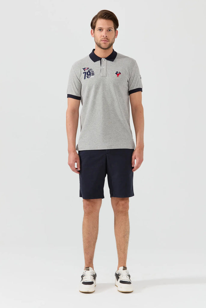 Marco Frank - Barnett: Short Chino Coupe Classique - Bleu Marine