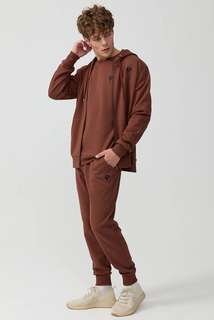 Lemaire: Pantalon de Survêtement Avec Logo de Coq Emblématique Brodé - Marco Frank