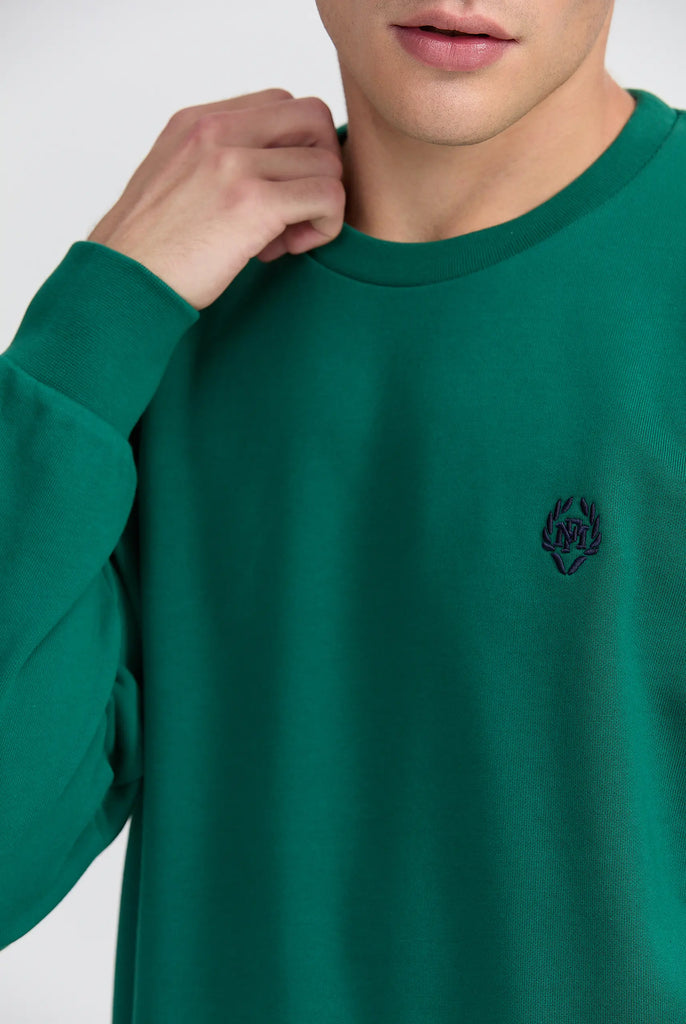 Marco Frank - Faure: Sweat Avec Logo Emblématique - Vert