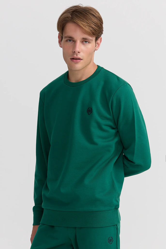 Marco Frank - Faure: Sweat Avec Logo Emblématique - Vert