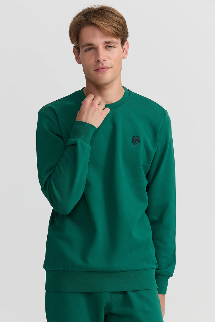 Marco Frank - Faure: Sweat Avec Logo Emblématique - Vert