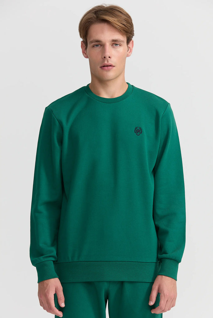 Marco Frank - Faure: Sweat Avec Logo Emblématique - Vert