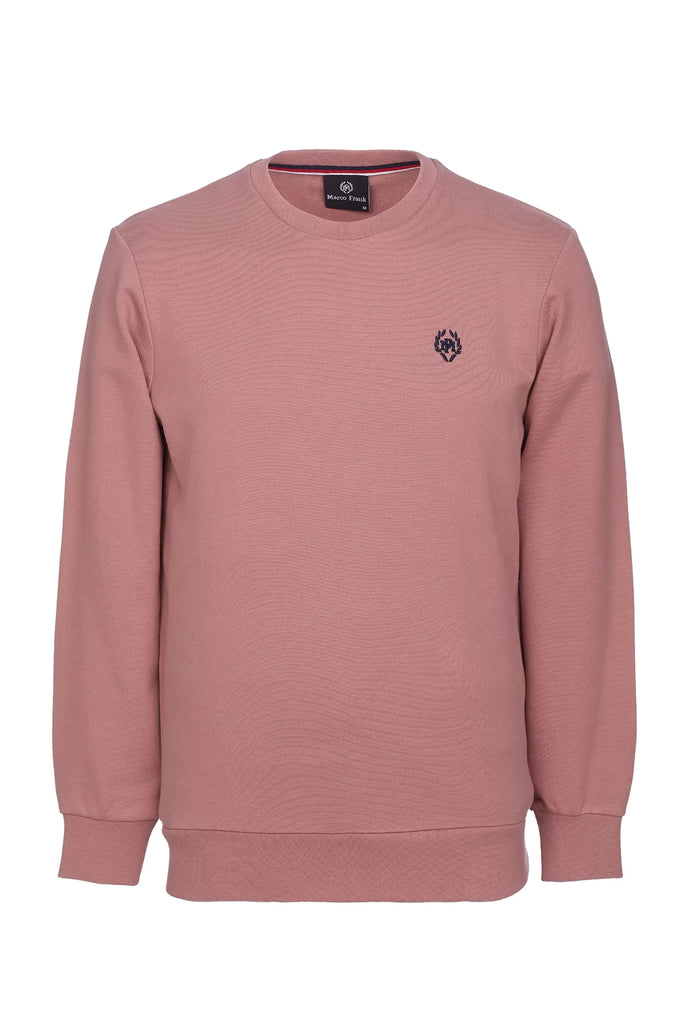 Marco Frank - Faure: Sweat Avec Logo Emblématique - Rose
