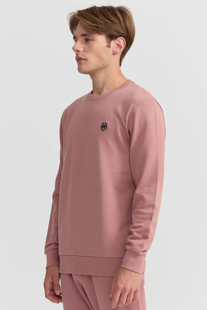 Marco Frank - Faure: Sweat Avec Logo Emblématique - Rose