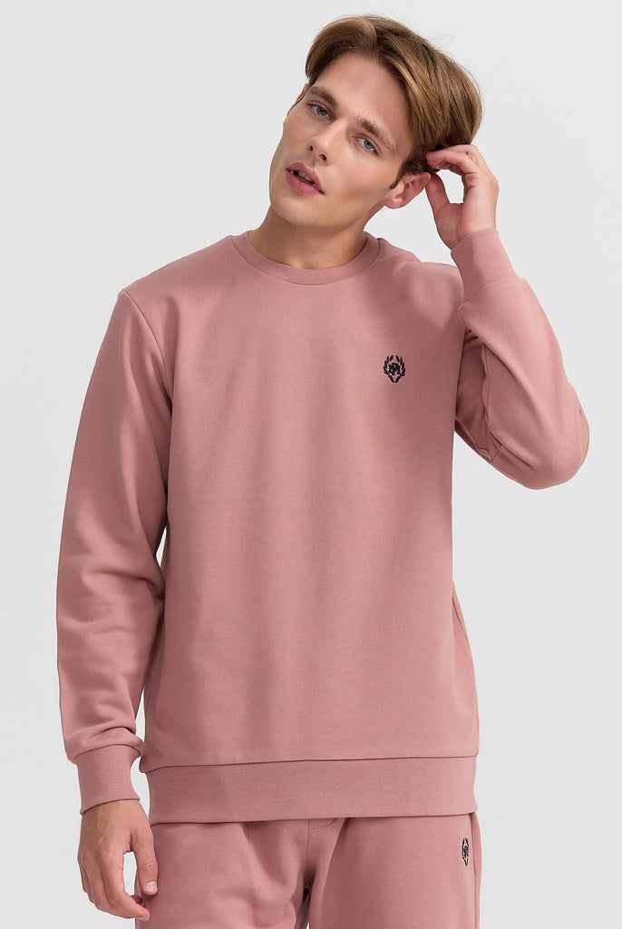 Marco Frank - Faure: Sweat Avec Logo Emblématique - Rose