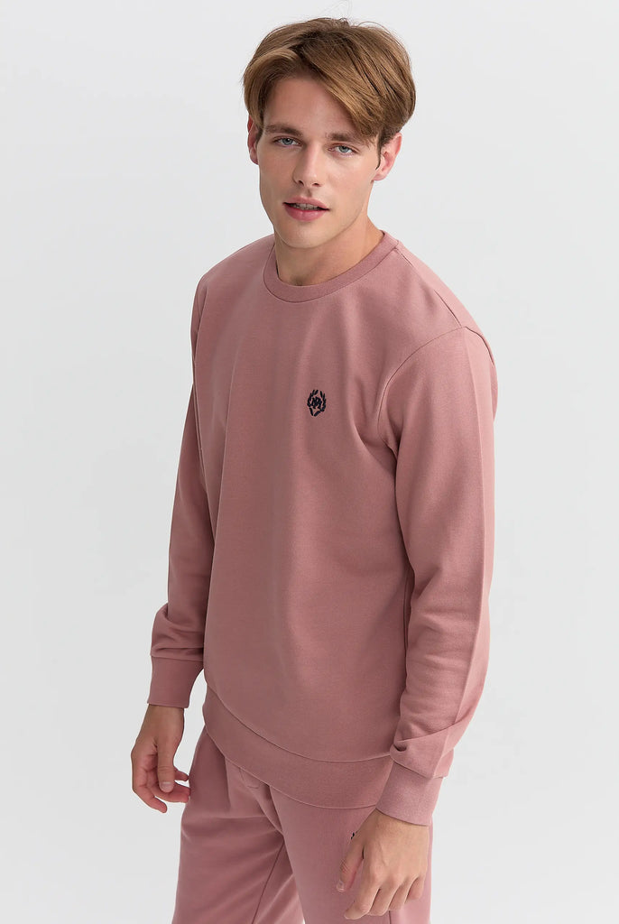 Marco Frank - Faure: Sweat Avec Logo Emblématique - Rose