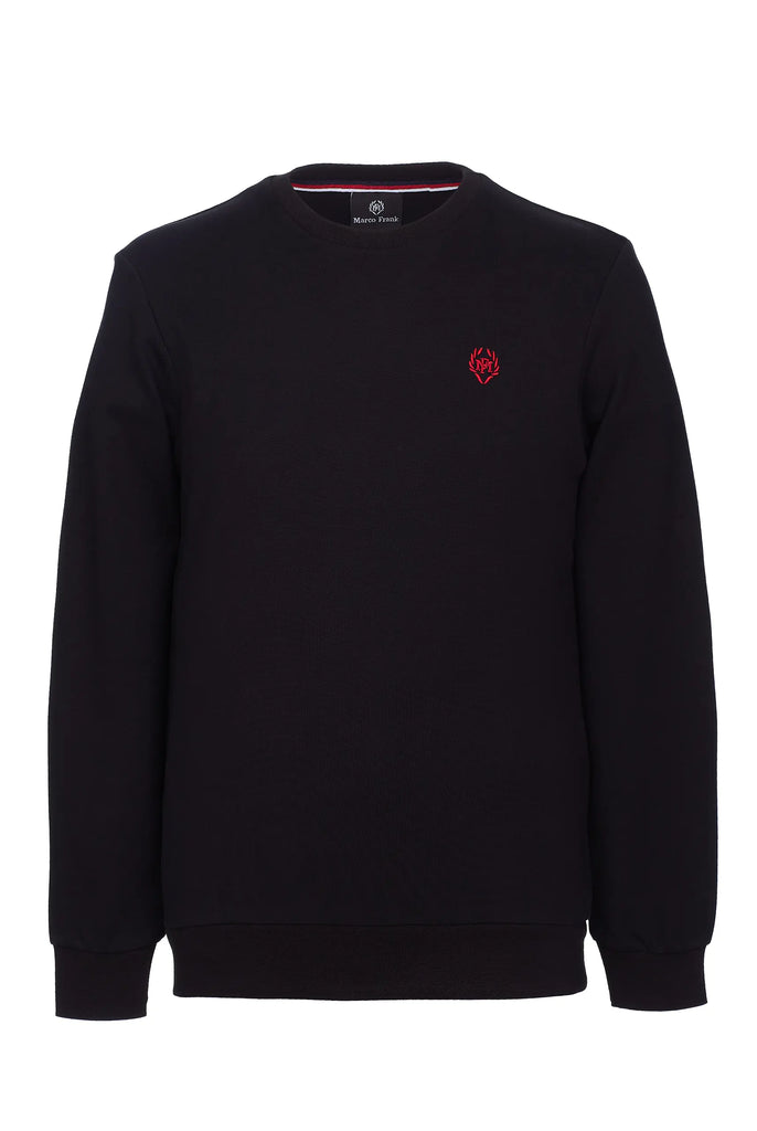 Marco Frank - Faure: Sweat Avec Logo Emblématique - Noir
