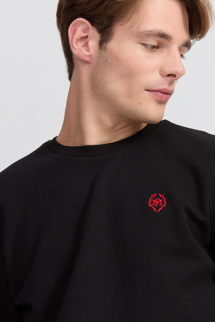 Marco Frank - Faure: Sweat Avec Logo Emblématique - Noir