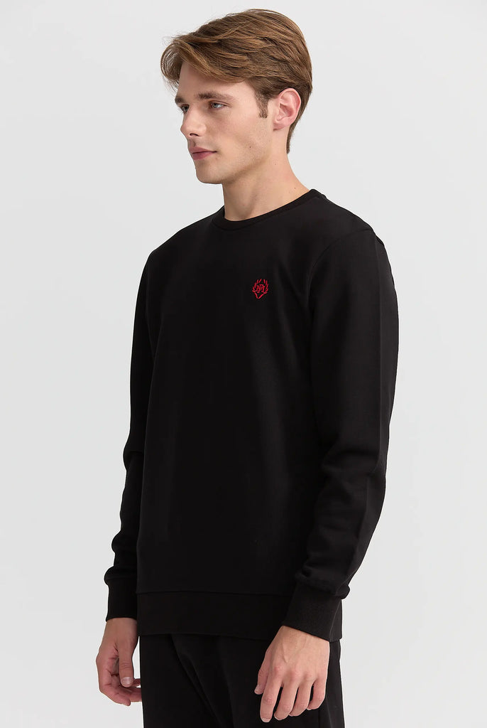 Marco Frank - Faure: Sweat Avec Logo Emblématique - Noir