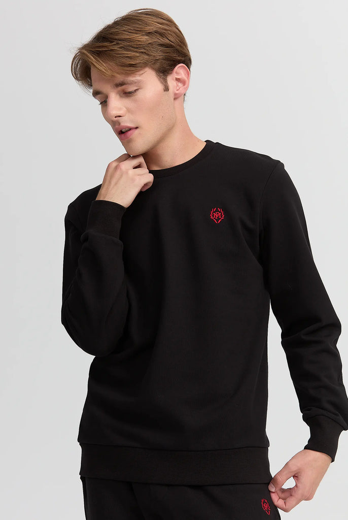 Marco Frank - Faure: Sweat Avec Logo Emblématique - Noir