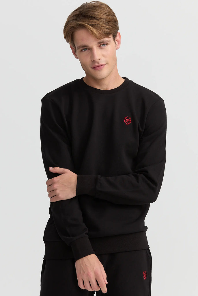 Marco Frank - Faure: Sweat Avec Logo Emblématique - Noir