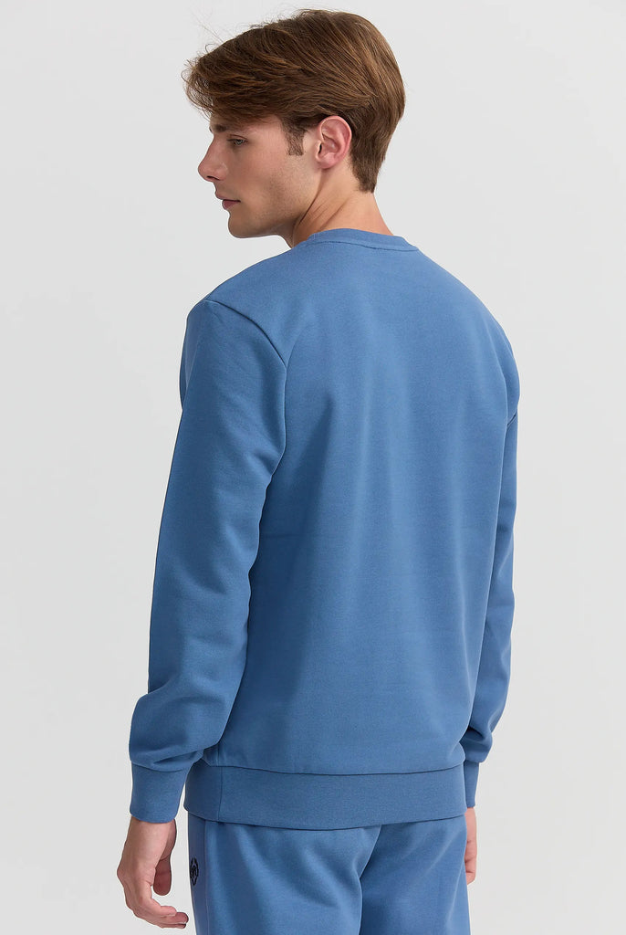 Marco Frank - Faure: Sweat Avec Logo Emblématique - Indigo