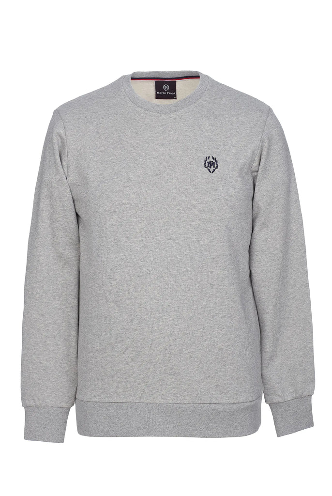 Marco Frank - Faure: Sweat Avec Logo Emblématique - Gris