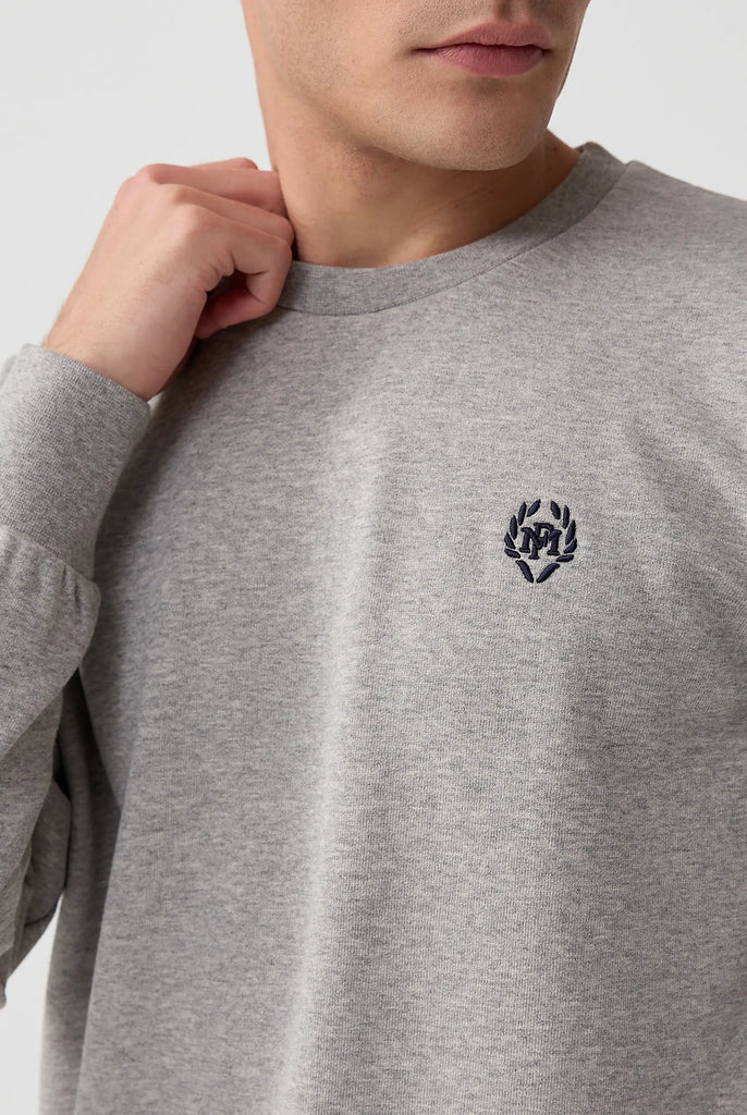 Marco Frank - Faure: Sweat Avec Logo Emblématique - Gris