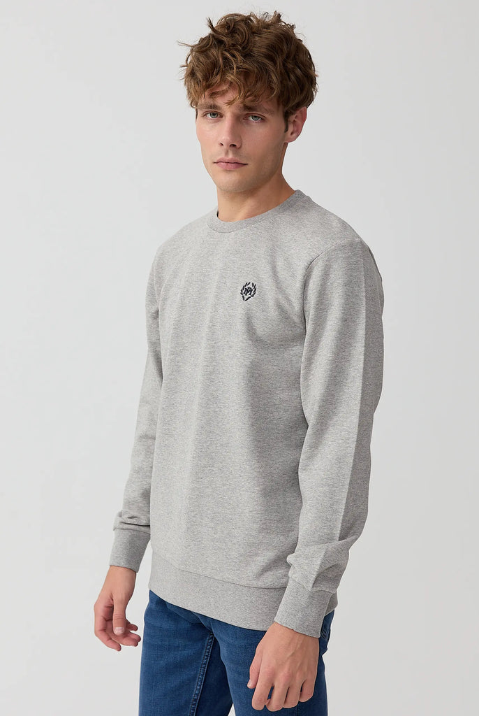 Marco Frank - Faure: Sweat Avec Logo Emblématique - Gris