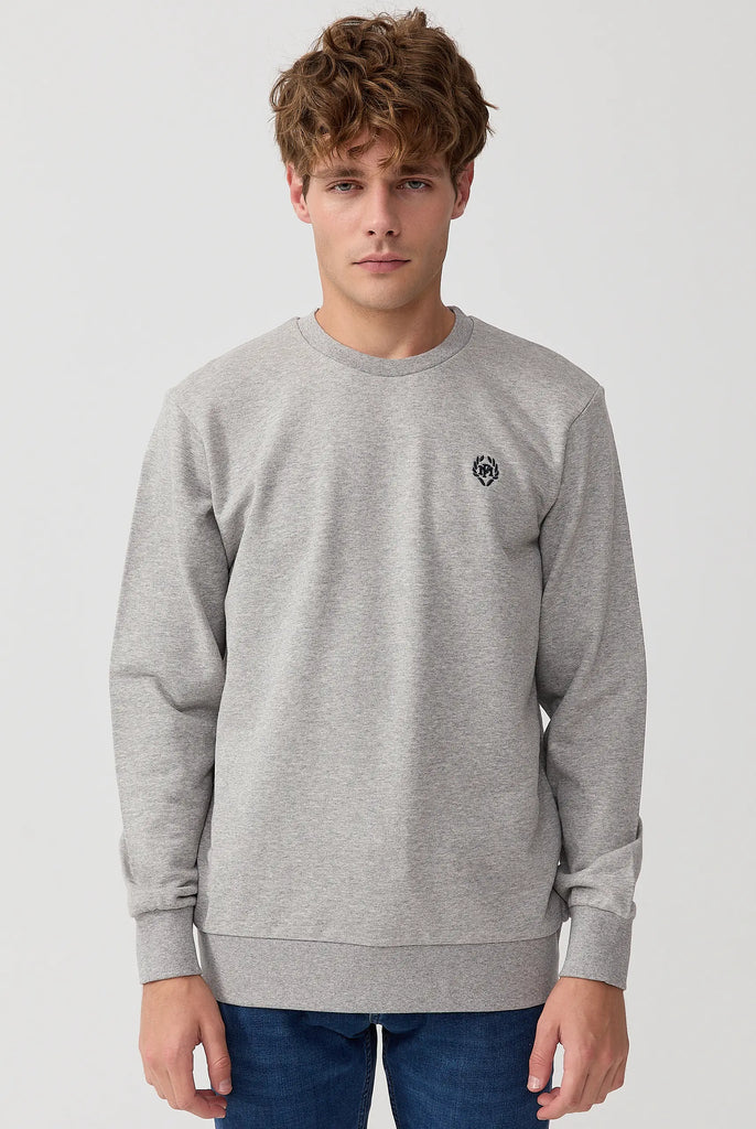 Marco Frank - Faure: Sweat Avec Logo Emblématique - Gris