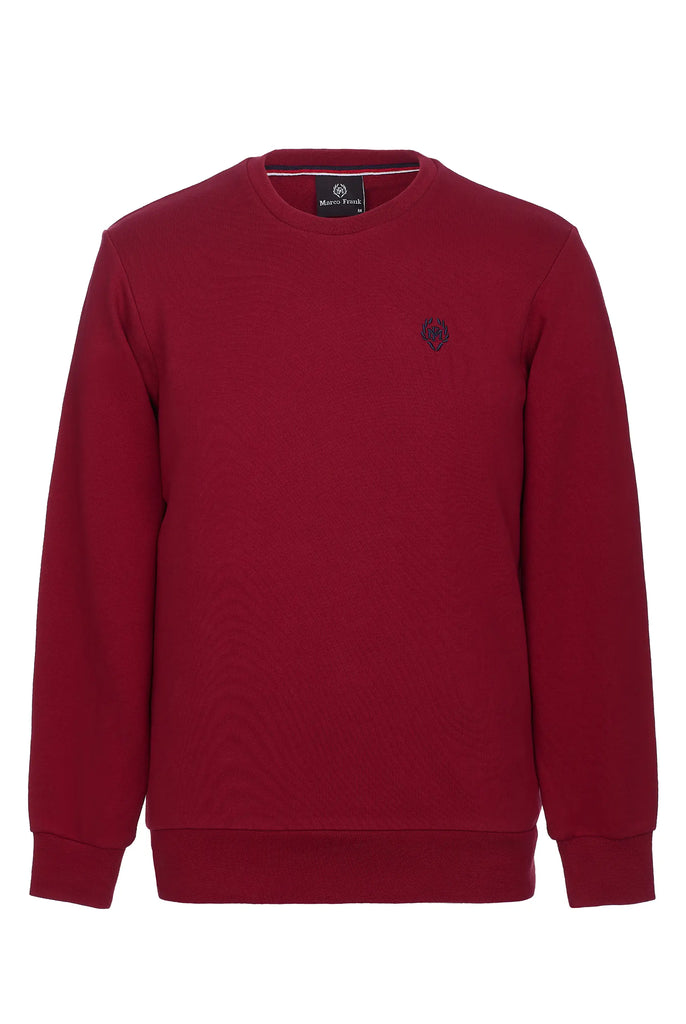 Marco Frank - Faure: Sweat Avec Logo Emblématique - Rouge