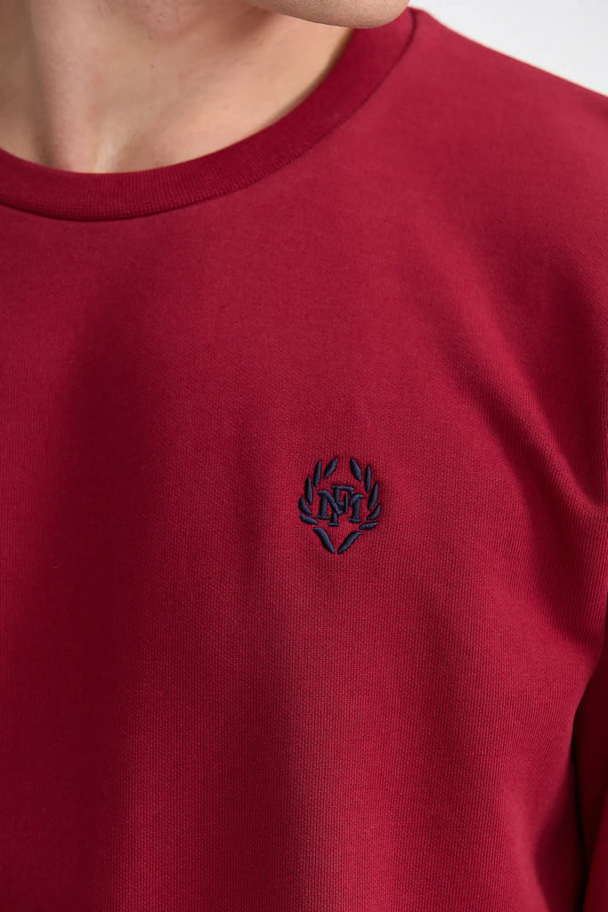 Marco Frank - Faure: Sweat Avec Logo Emblématique - Rouge