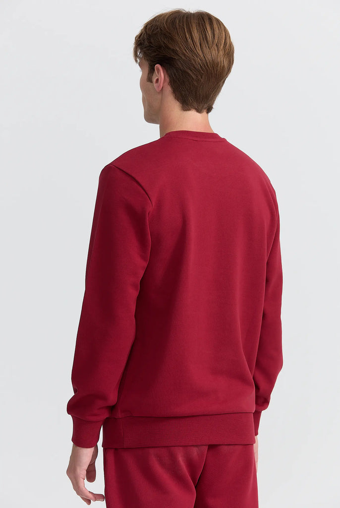 Marco Frank - Faure: Sweat Avec Logo Emblématique - Rouge