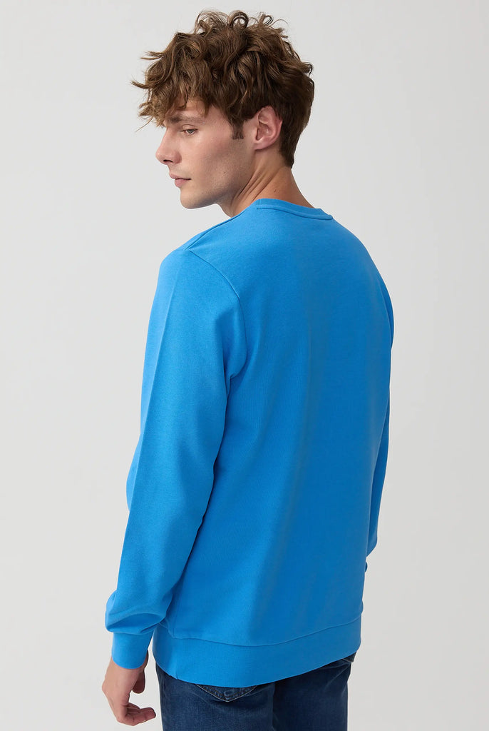 Marco Frank - Faure: Sweat Avec Logo Emblématique - Bleu Royal