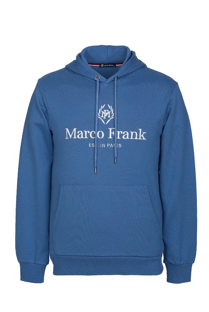 Moreau: Sweat Capuche Avec Logo Brodé - Marco Frank