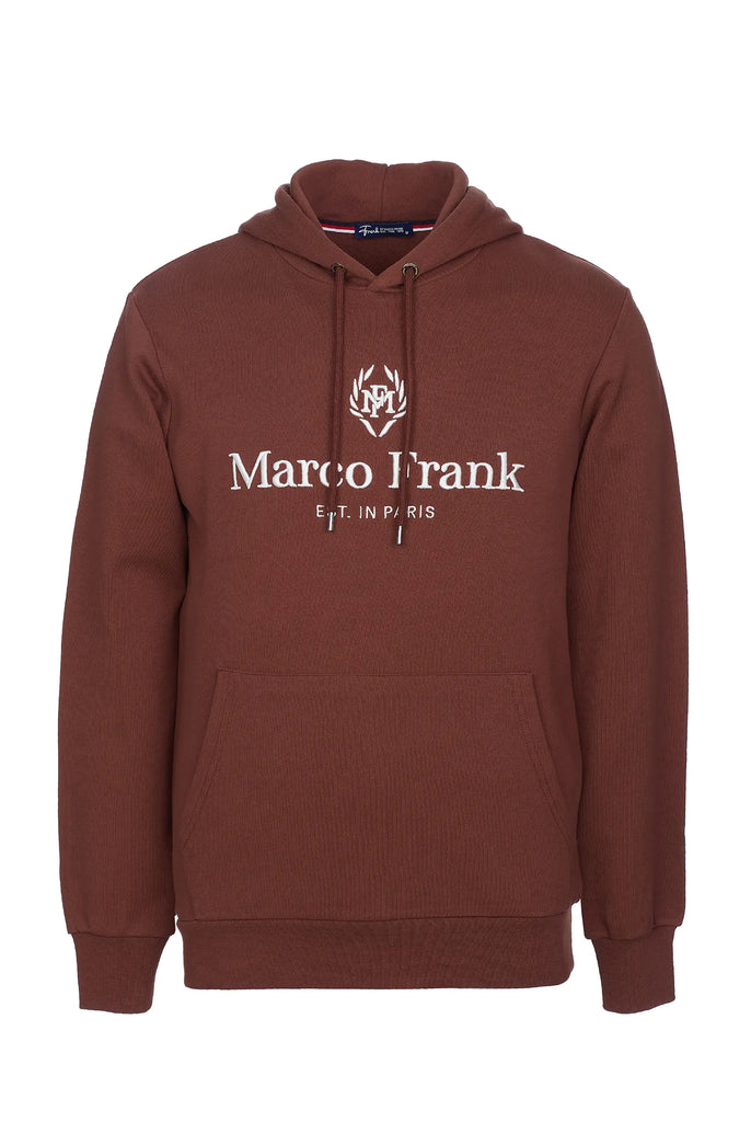 Moreau: Sweat Capuche Avec Logo Brodé - Marco Frank