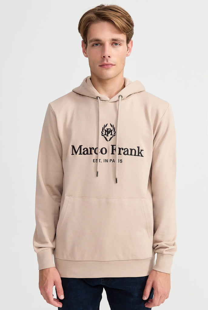 Moreau: Sweat Capuche Avec Logo Brodé - Marco Frank